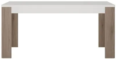 Toronto 6 Seater Dining Table - White, Oak image