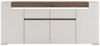 Toronto Extra Large Sideboard - White, Oak