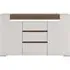 Toronto Small Sideboard - White, Sanremo Oak