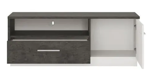 Zingaro 133cm TV Unit - Grey, White