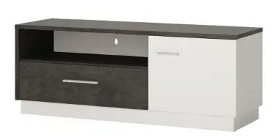 Zingaro 133cm TV Unit - Grey, White image
