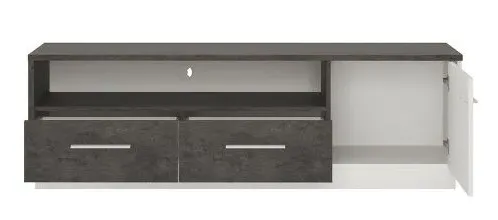 Zingaro 163cm TV Unit - Grey, White