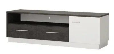 Zingaro 163cm TV Unit - Grey, White