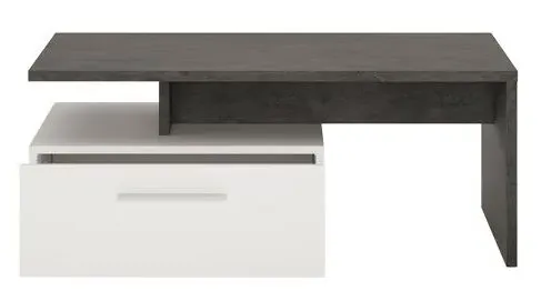 Zingaro 2 Drawer Coffee Table - Grey, White
