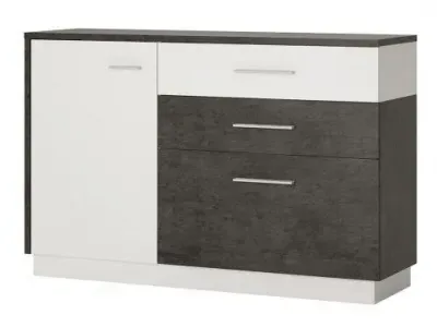 Zingaro Medium Sideboard - Grey, White image