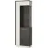 Zingaro Tall Glazed Display Cabinet LHF - Grey, White