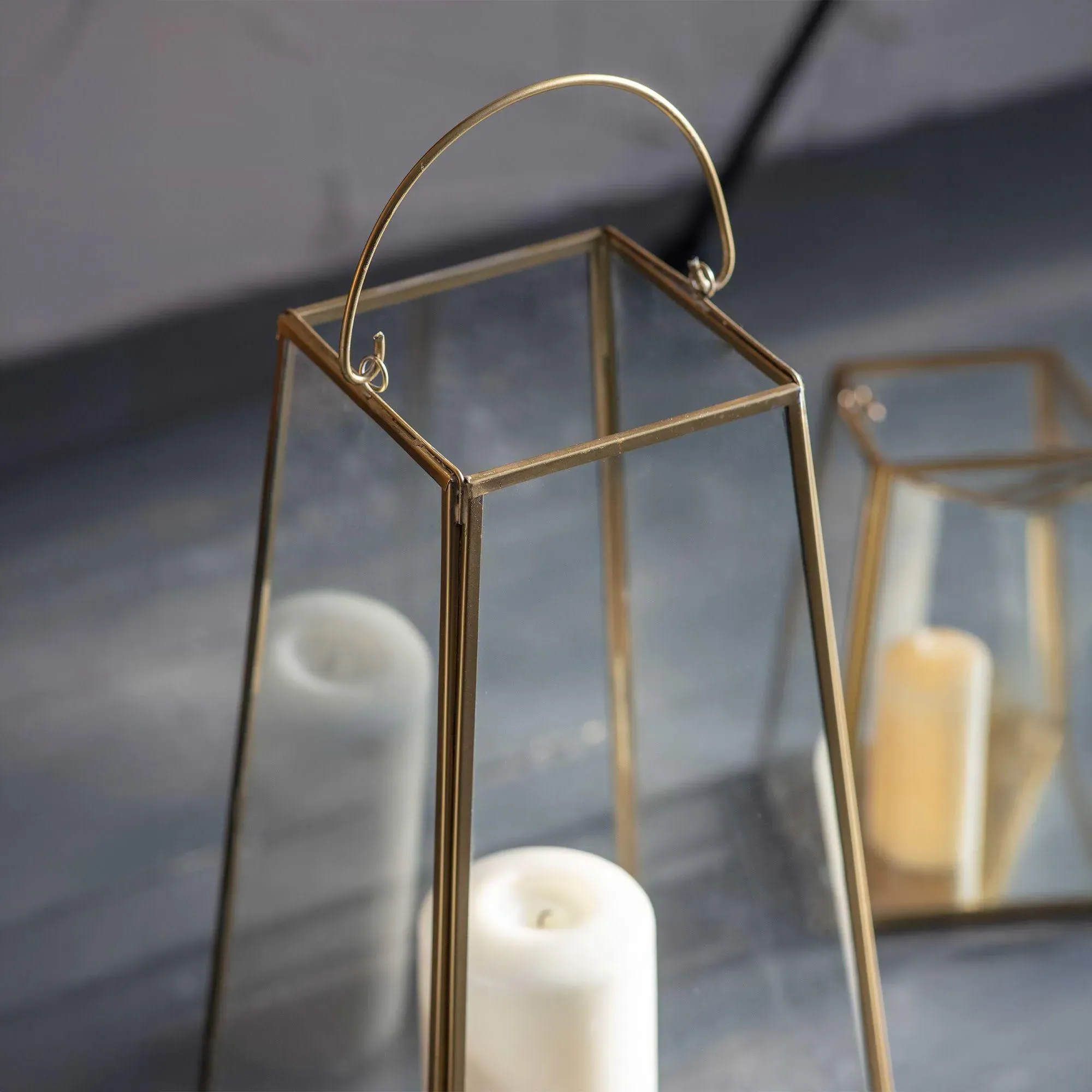 Ablington Large Lantern - Antique Brass