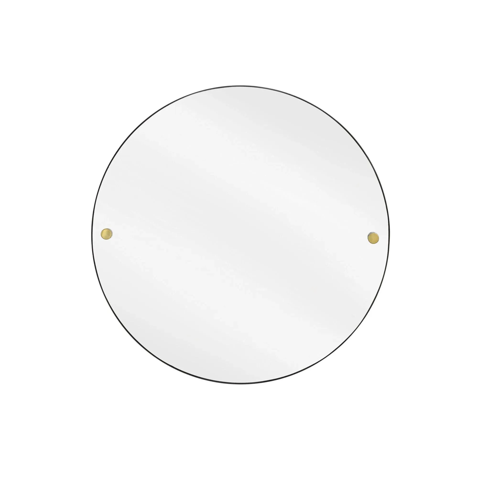 Adelphi Round Wall Mirror - Black
