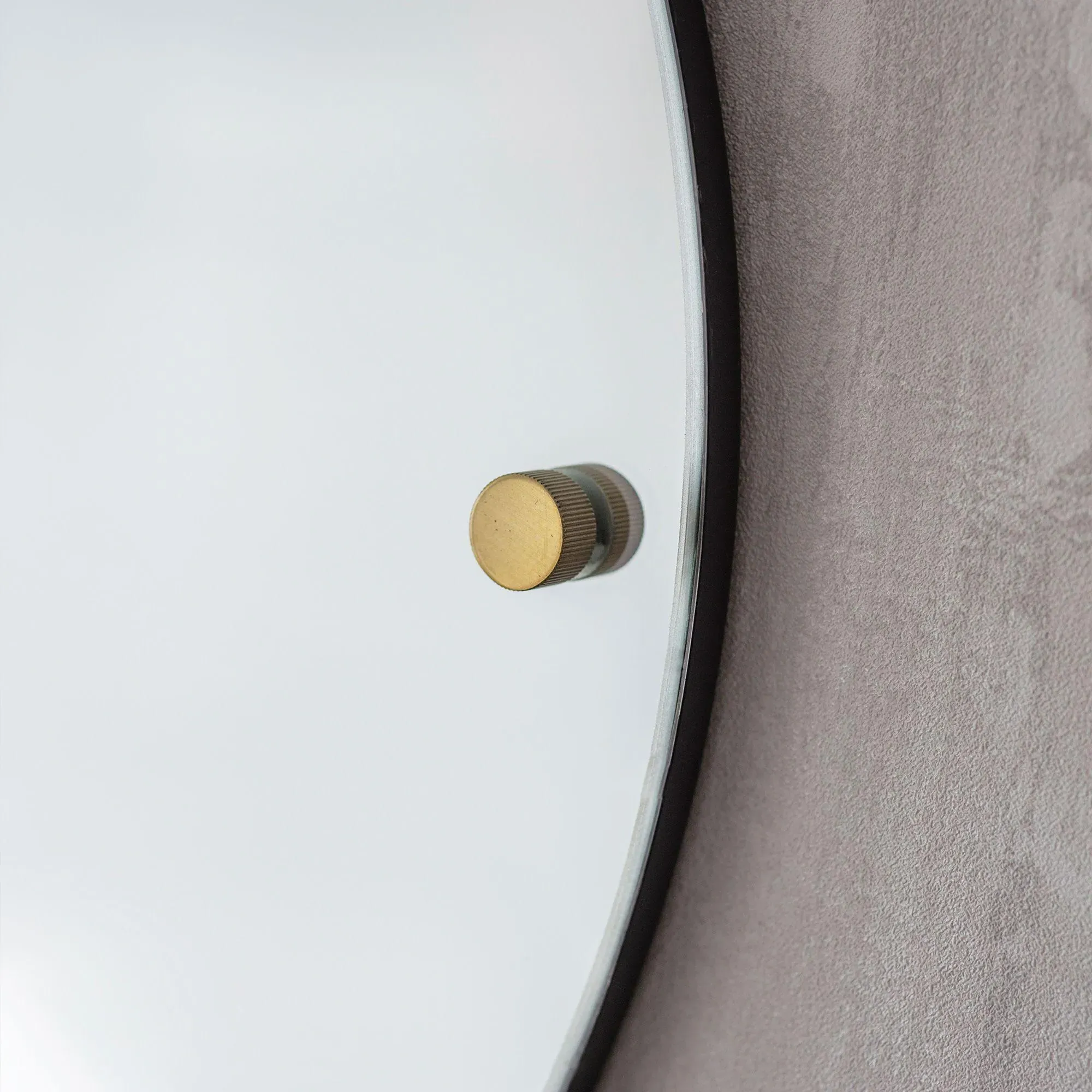 Adelphi Round Wall Mirror - Black