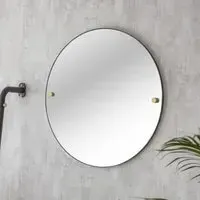 Adelphi Round Wall Mirror - Black