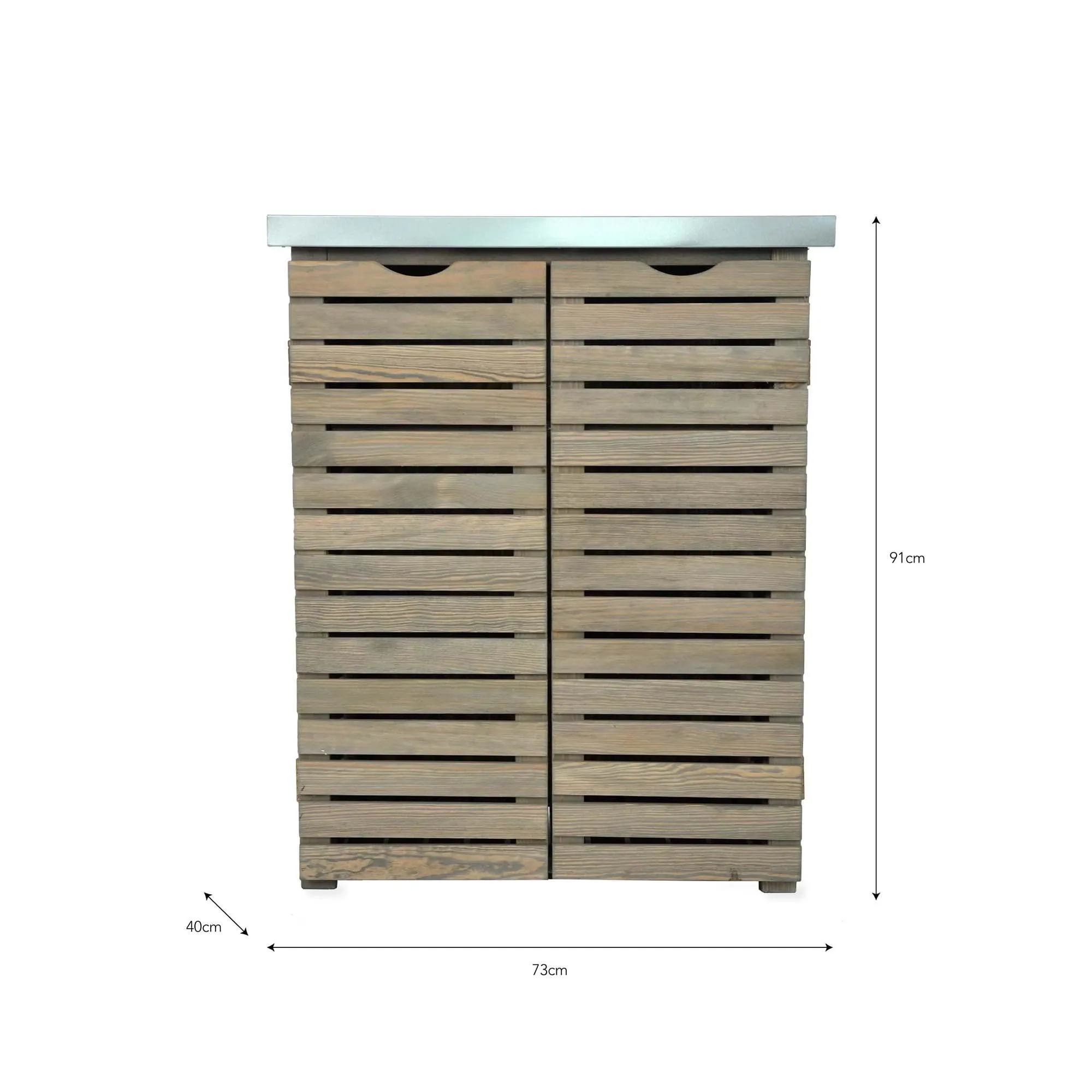 Aldsworth Slatted Storage Unit - Natural, Wood