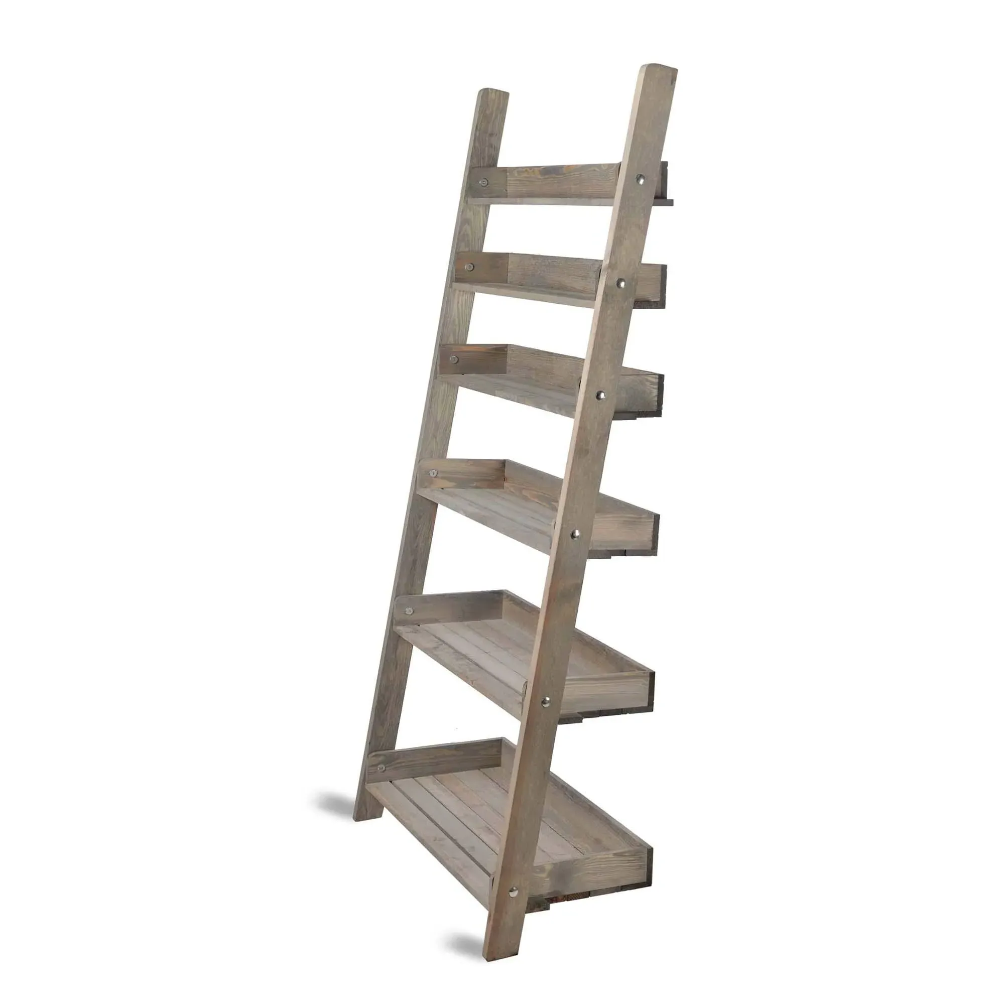 Aldsworth Wide Shelf Ladder - Natural Wood