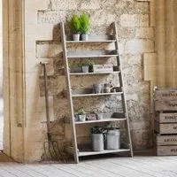 Aldsworth Wide Shelf Ladder - Natural Wood
