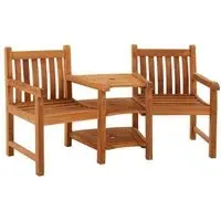 Ambleside 2 Seater Companion Bench - Teak