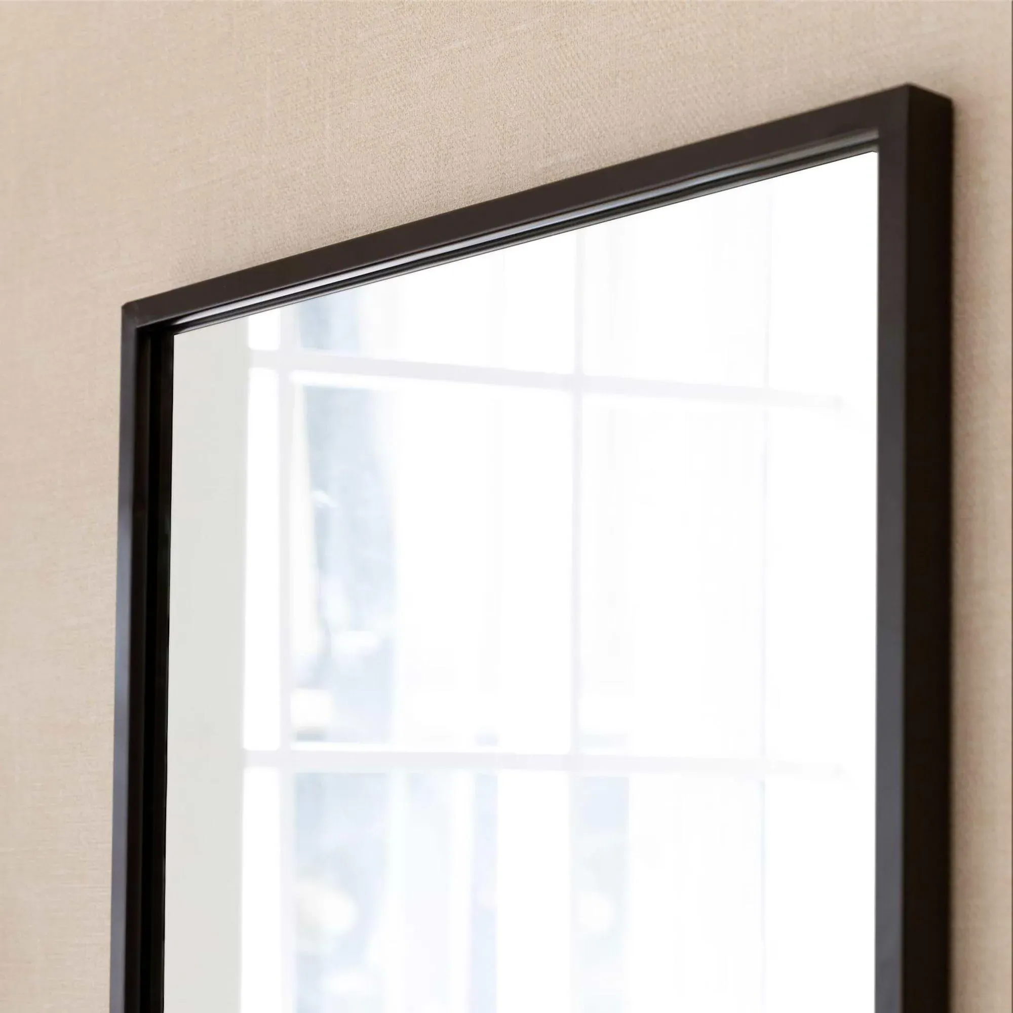 Avening Rectangular Wall Mirror - Black