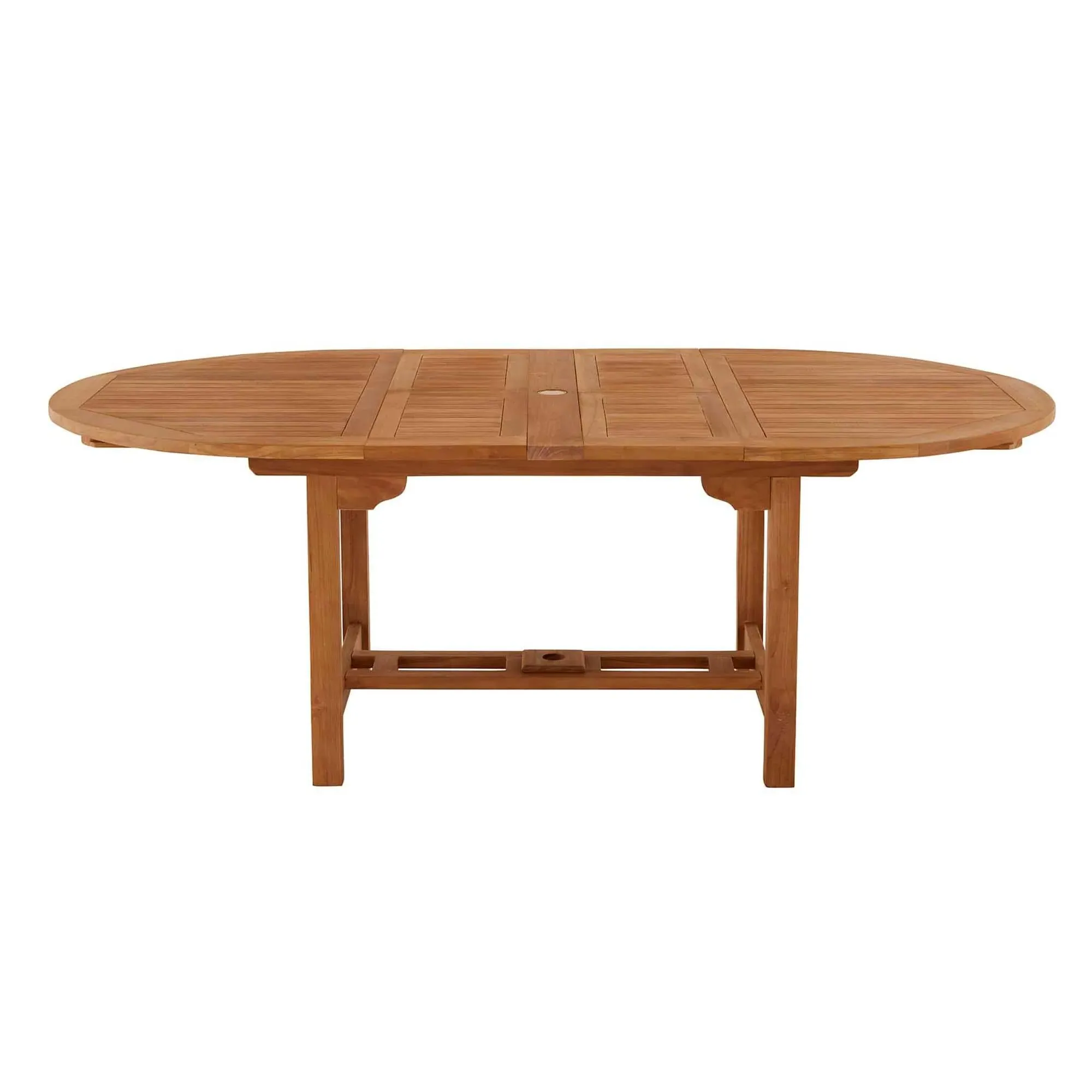 Avon Teak Oval Extending Dining Table - Natural, Teak