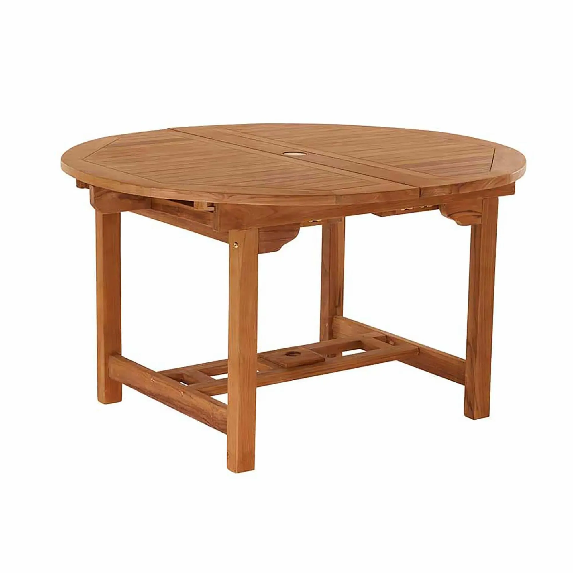 Avon Teak Oval Extending Dining Table - Natural, Teak