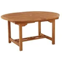 Avon Teak Oval Extending Dining Table - Natural, Teak