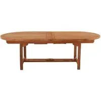 Avon Teak Oval Extending Dining Table - Teak