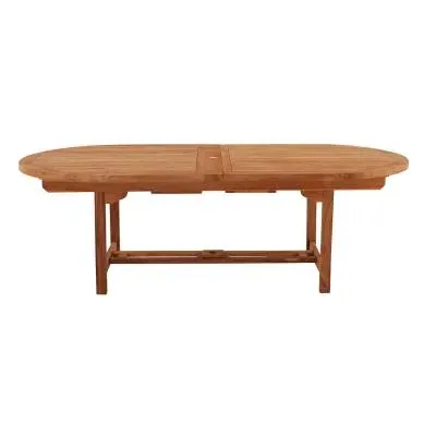 Avon Teak Oval Extending Dining Table - Teak