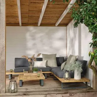 Bayworth Corner Sofa Set - Natural image