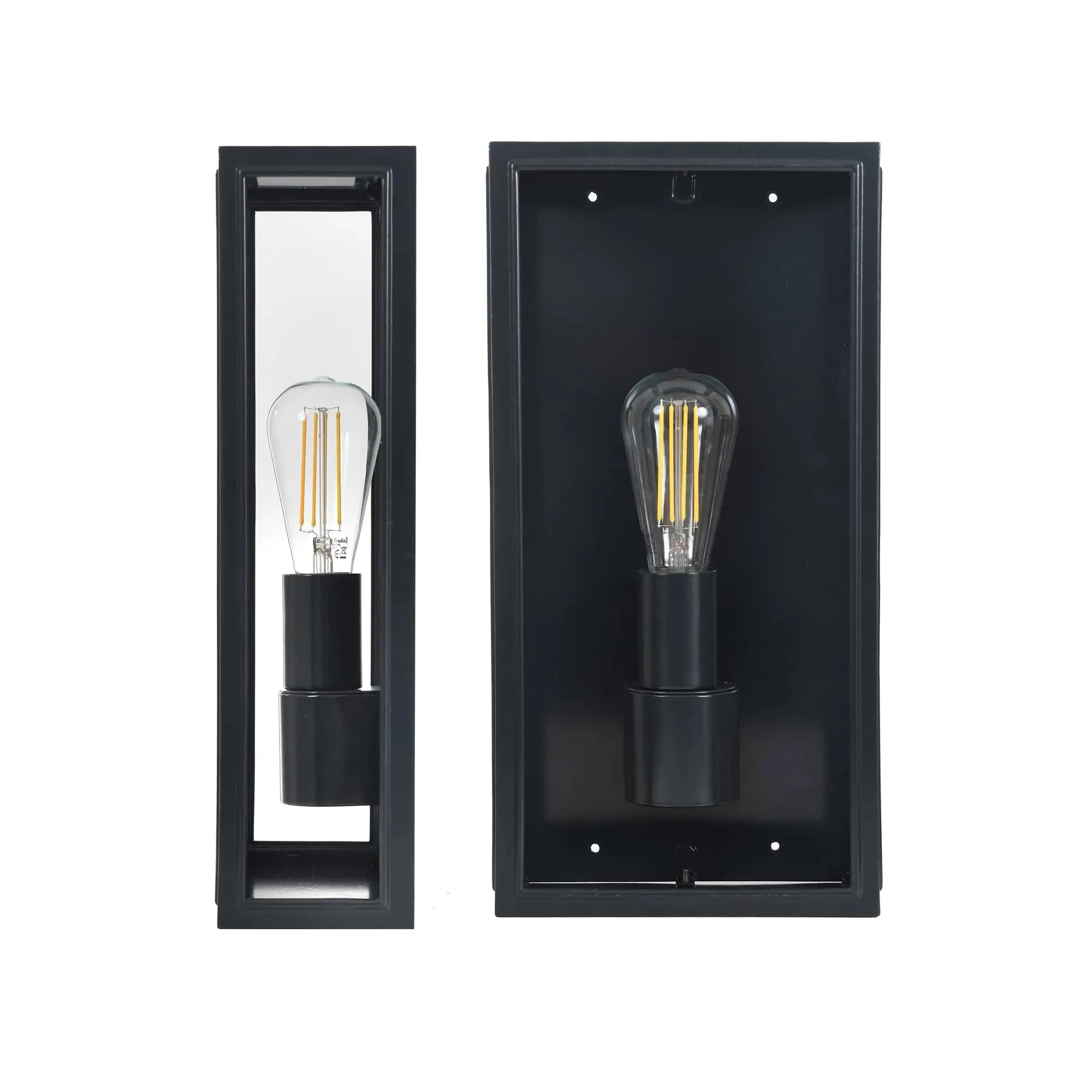 Belgrave Tall Outdoor Lantern - Carbon