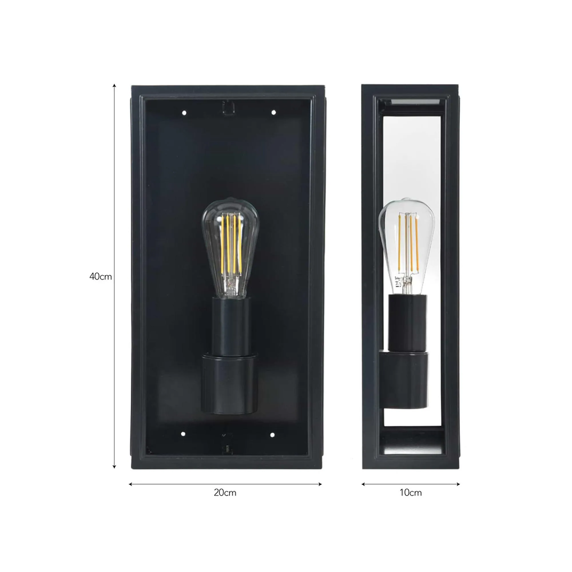 Belgrave Tall Outdoor Lantern - Carbon