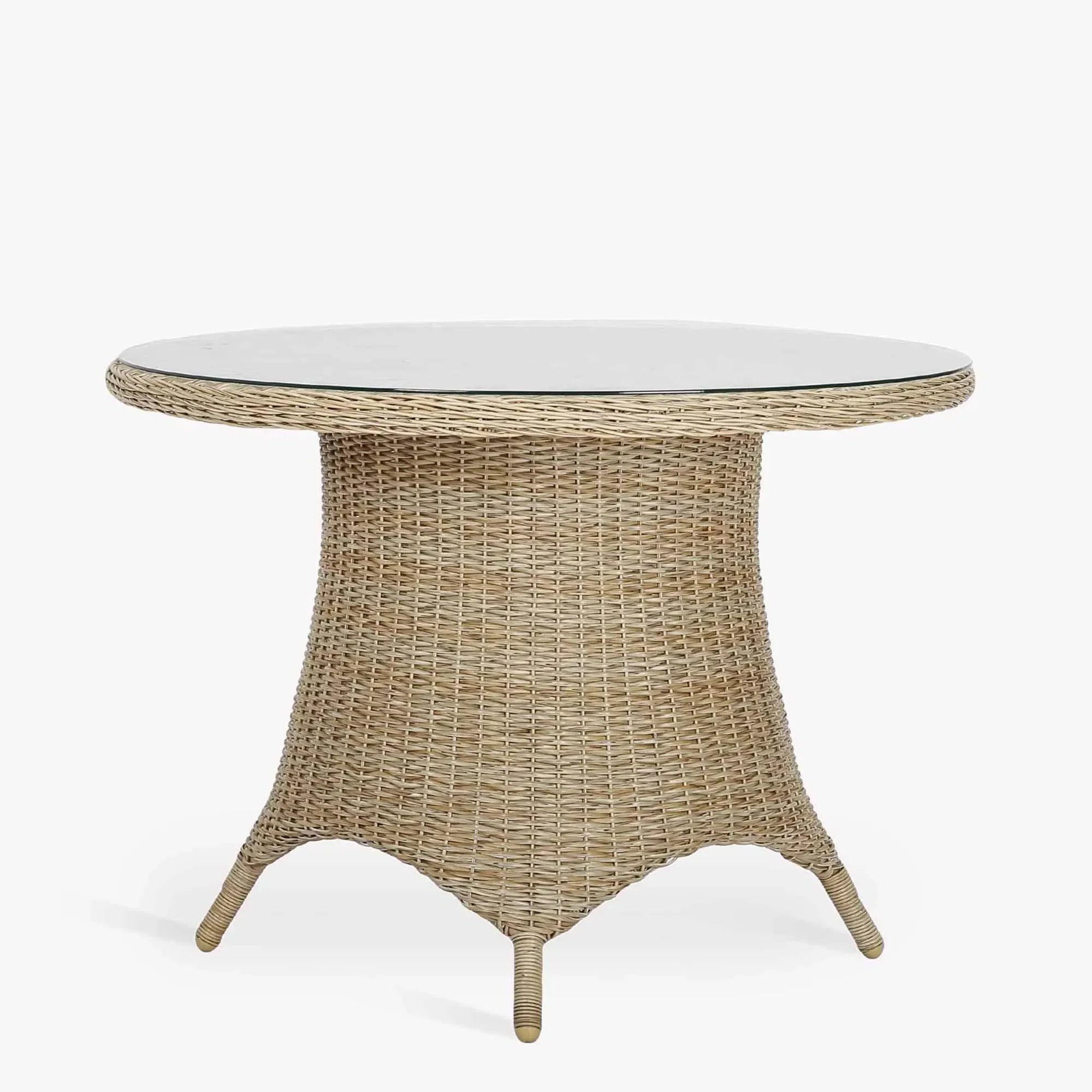 Brayford Large Round Dining Table - Natural, Rattan