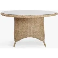 Brayford Large Round Dining Table - Natural, Rattan