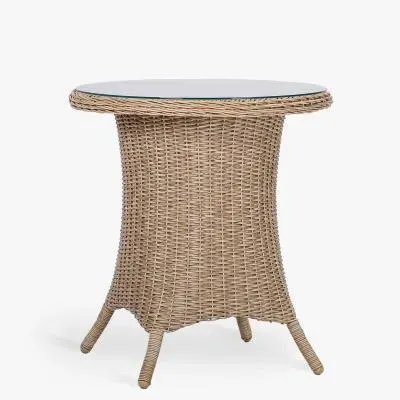 Brayford Outdoor Bistro Dining Table - Natural, Rattan
