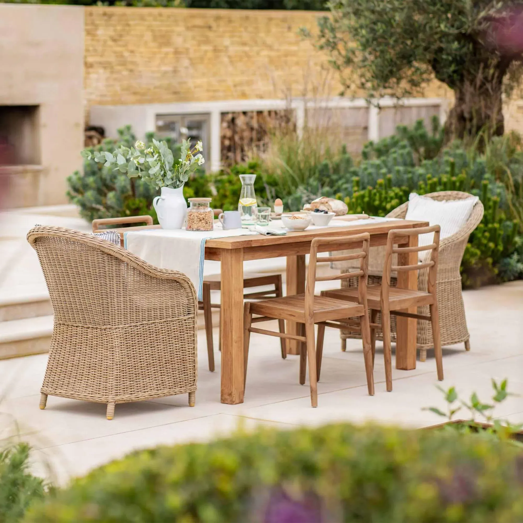 Brayford Outdoor Chair - Natural, Rattan