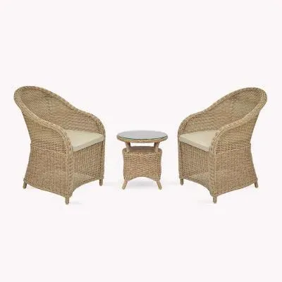 Brayford Outdoor Chair Set - Natural, Rattan image
