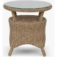Brayford Outdoor Side Table - Natural, Rattan