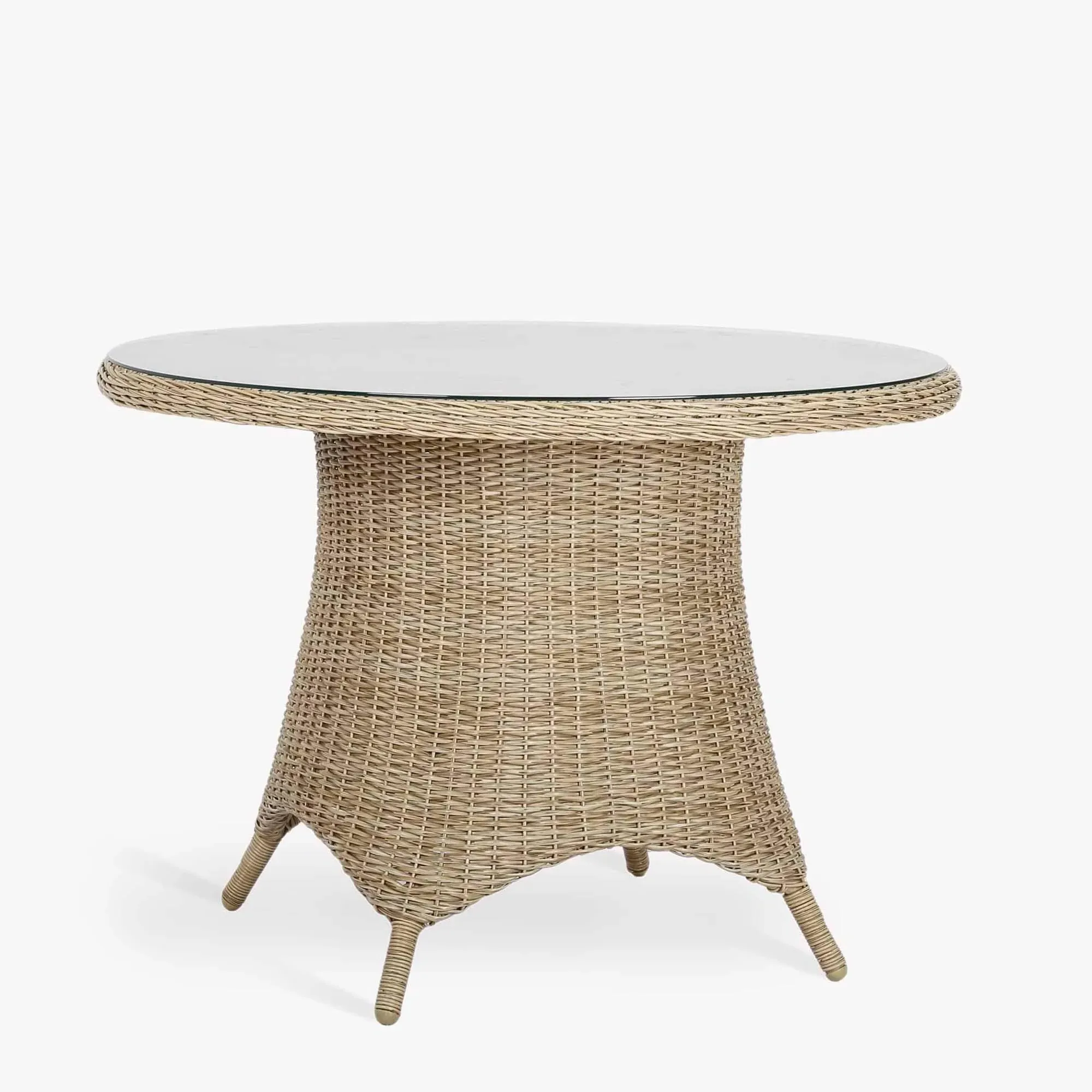 Brayford Small Round Dining Table - Natural, Rattan