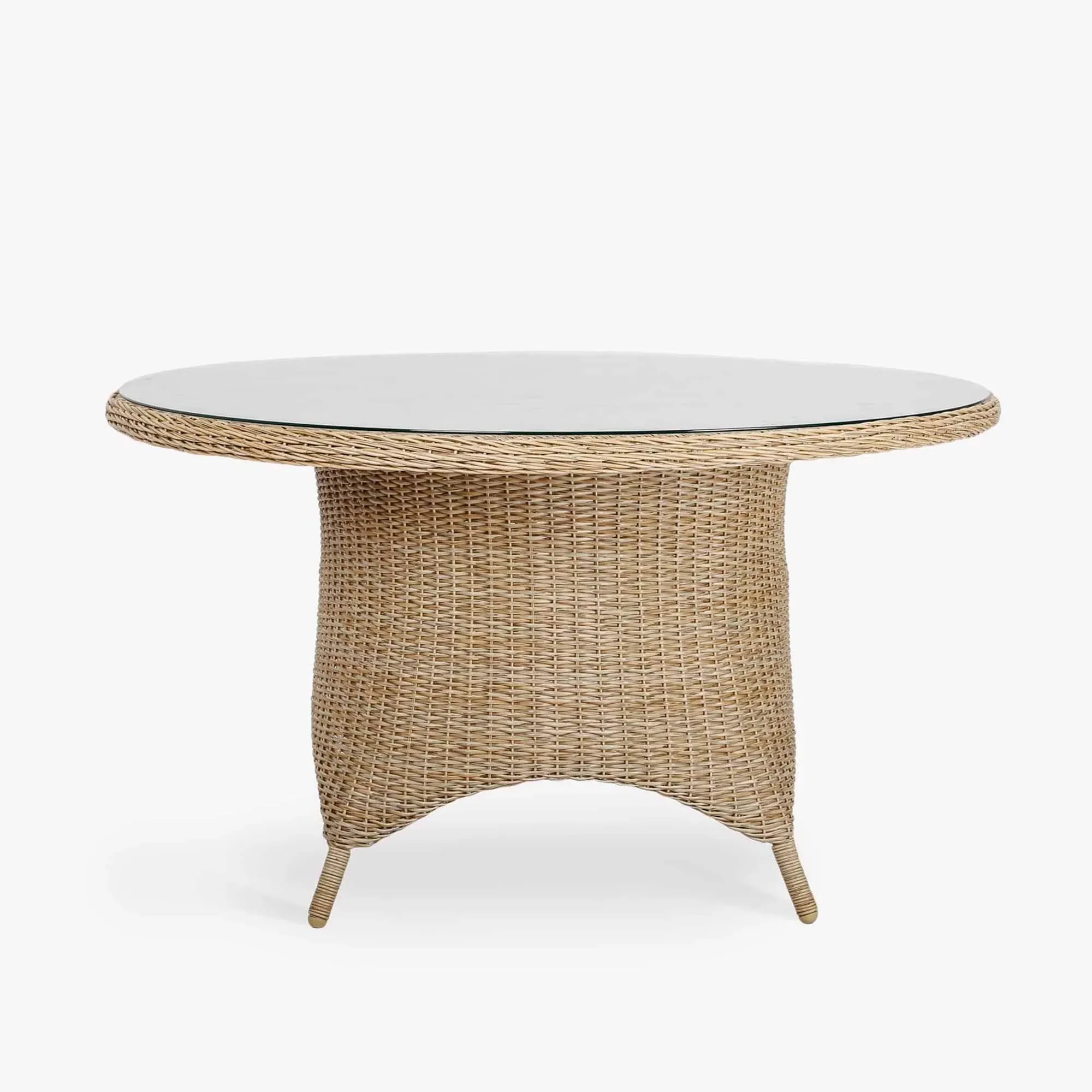 Brayford Small Round Dining Table - Natural, Rattan