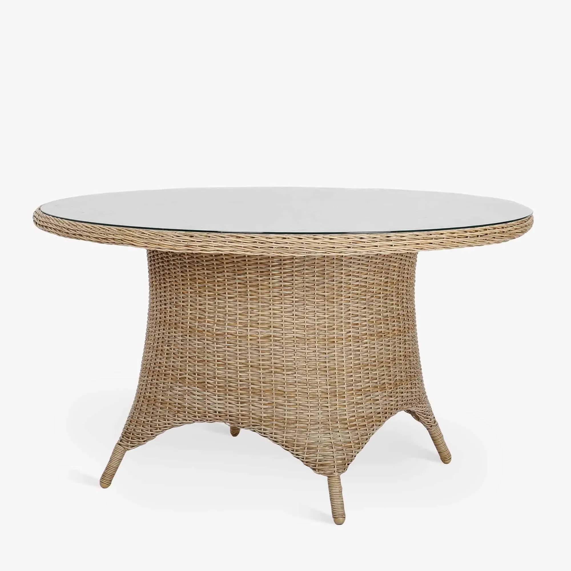 Brayford Small Round Dining Table - Natural, Rattan