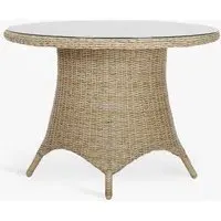 Brayford Small Round Dining Table - Natural, Rattan