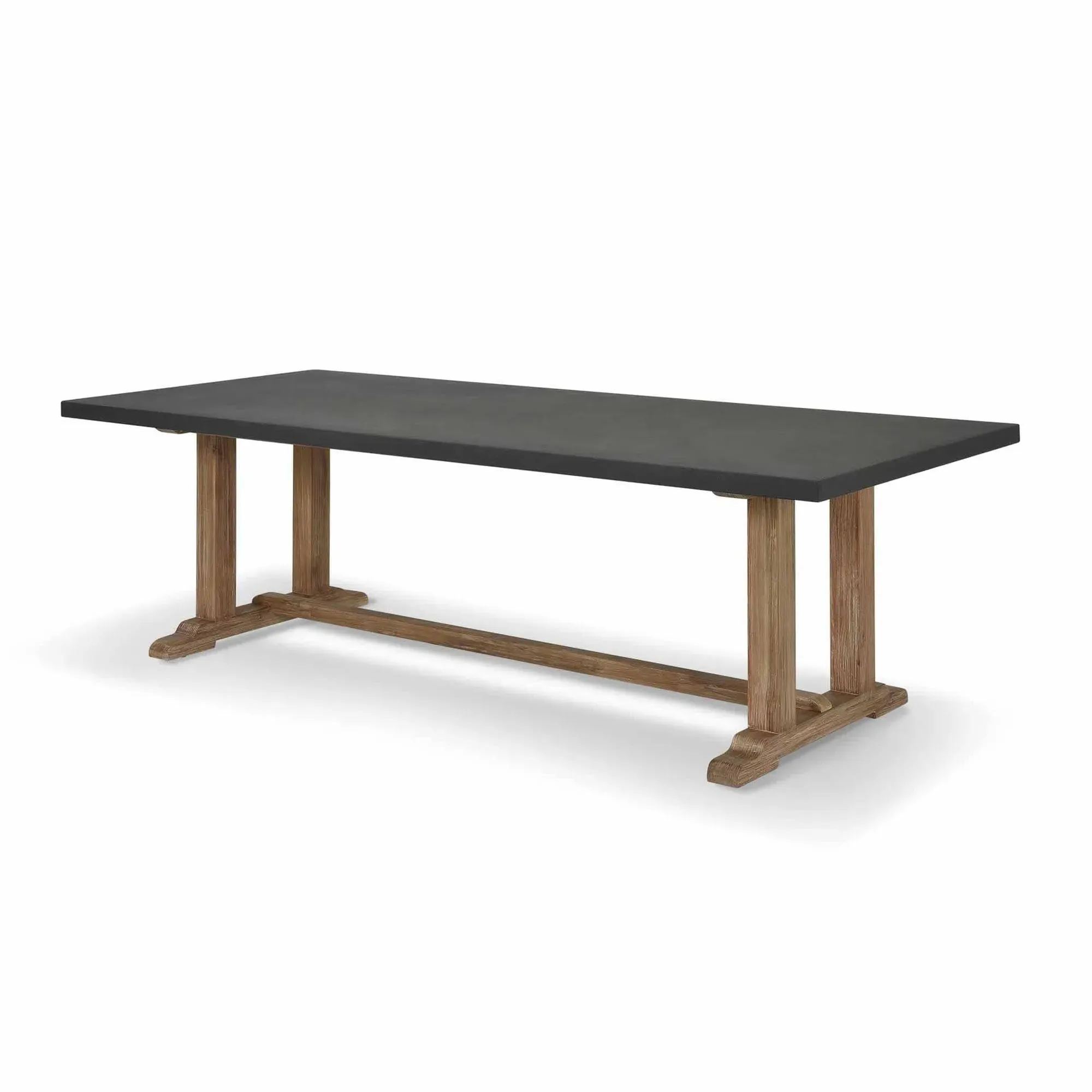 Burcot Large Outdoor Dining Table - Slate Grey