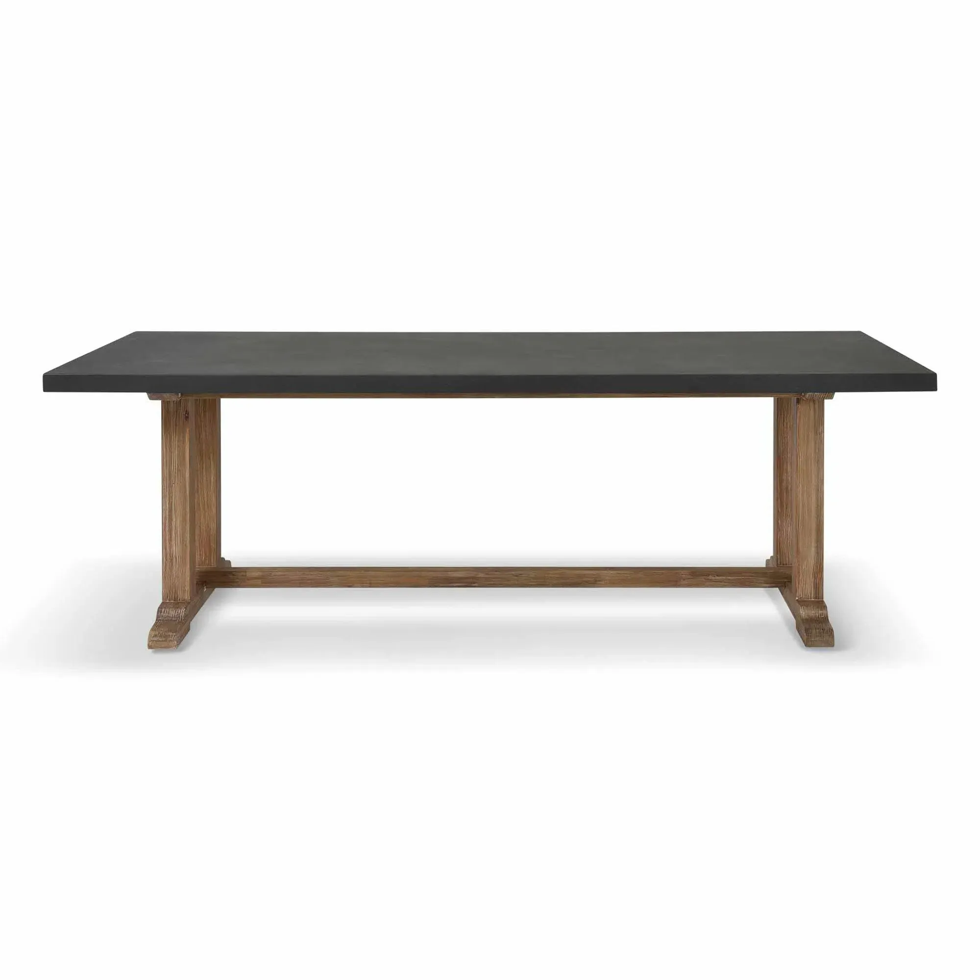 Burcot Large Outdoor Dining Table - Slate Grey