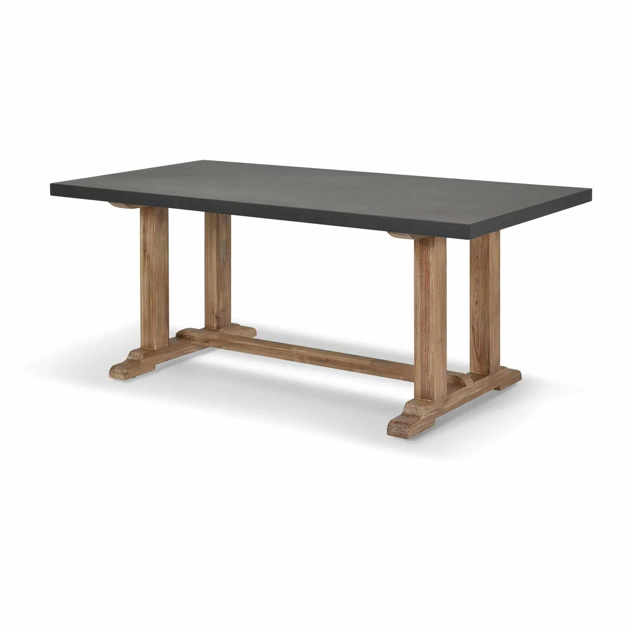 Burcot Small Outdoor Dining Table - Slate Grey