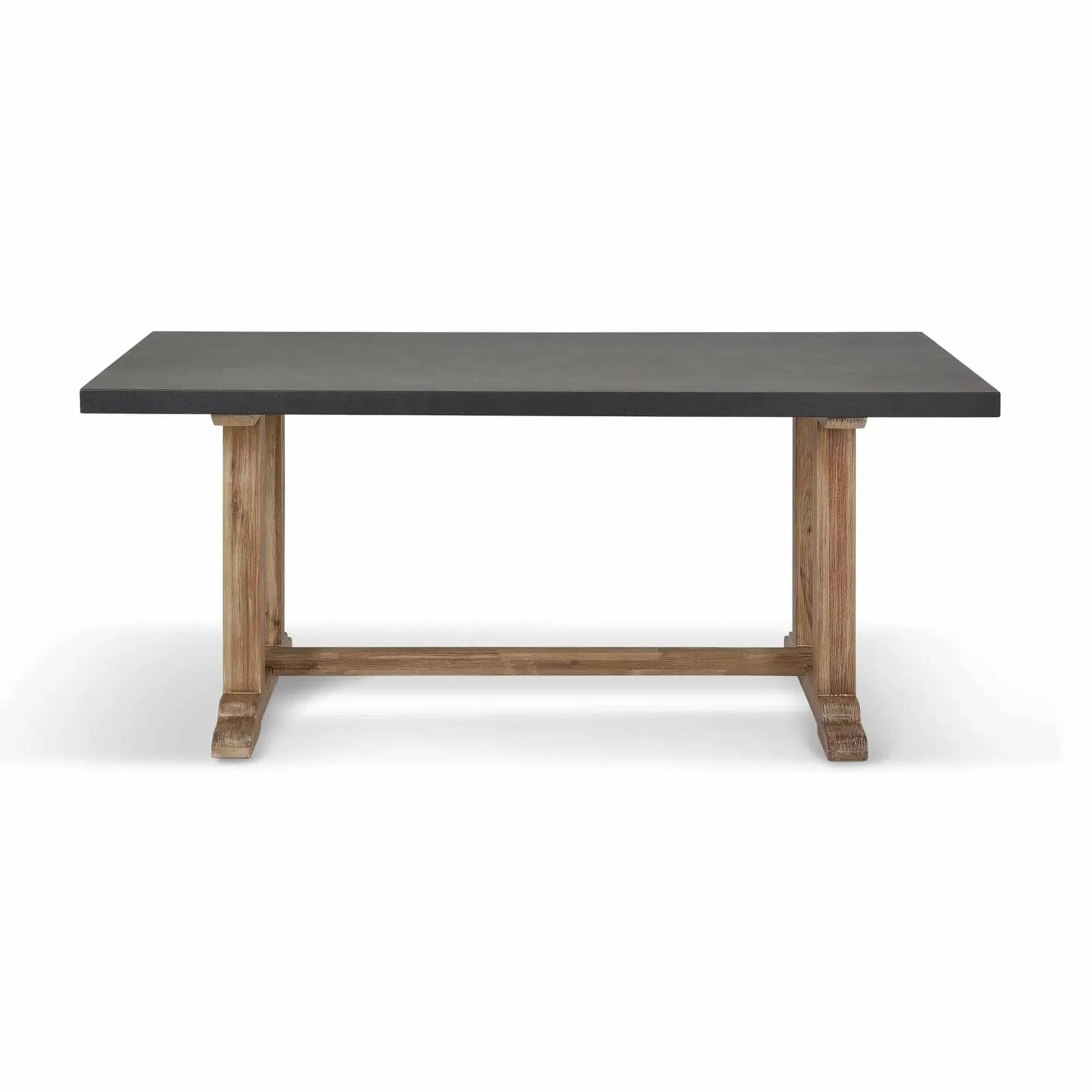 Burcot Small Outdoor Dining Table - Slate Grey