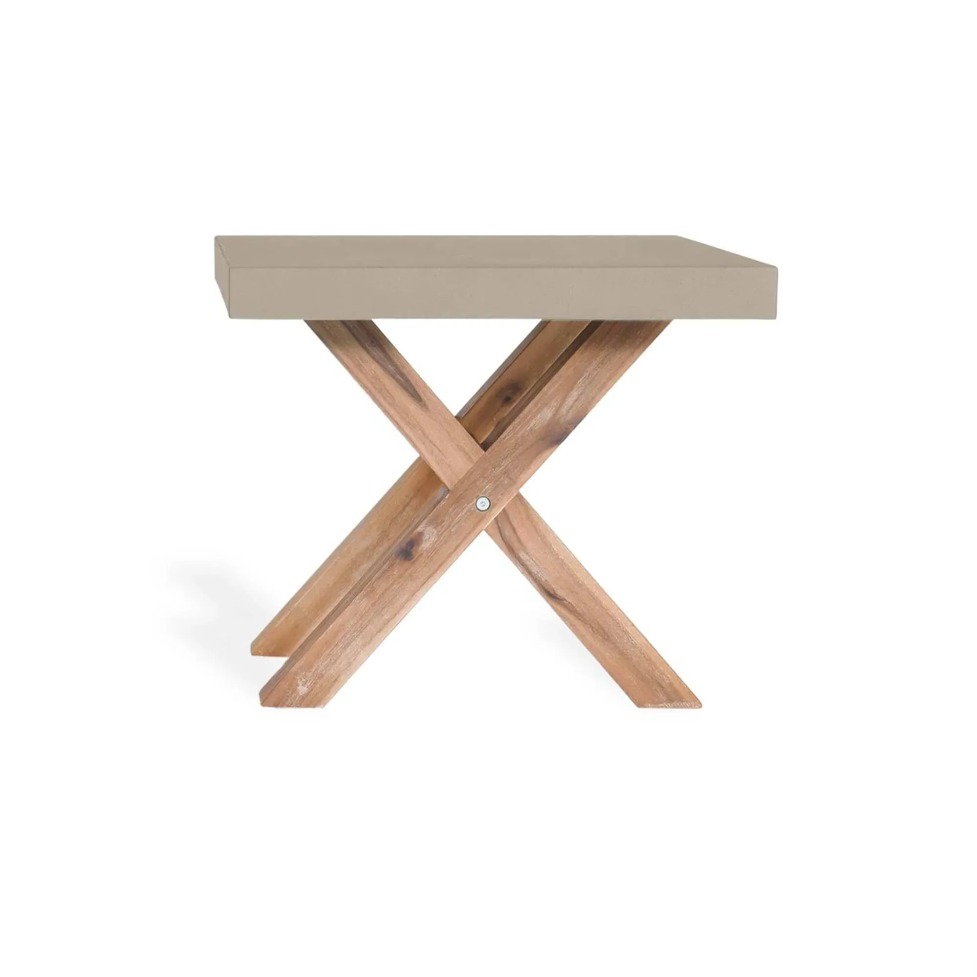 Burford Outdoor Stool - Grey, Faux Concrete