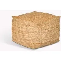 Cerney Square Foot Stool - Natural, Jute