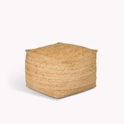 Cerney Square Foot Stool - Natural, Jute image