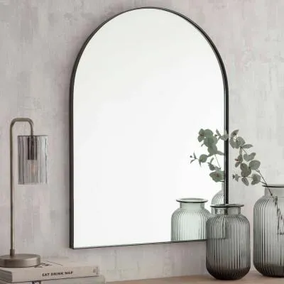 Charlcombe Arched Mirror - Black image