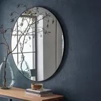 Cherington Round Wall Mirror 100cm - Black
