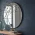 Cherington Round Wall Mirror 100cm - Black