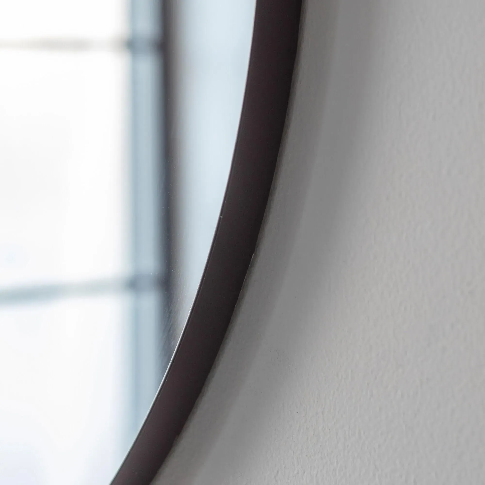 Cherington Round Wall Mirror 80cm - Black