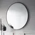 Cherington Round Wall Mirror 80cm - Black