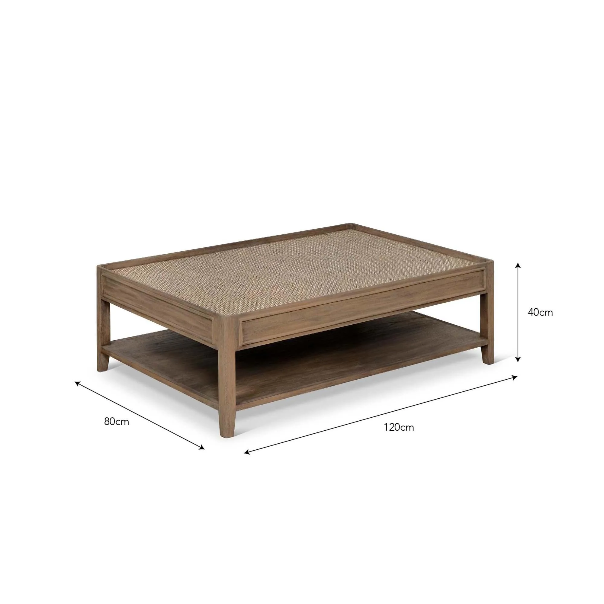 Chesterton Coffee Table - Natural, Rattan